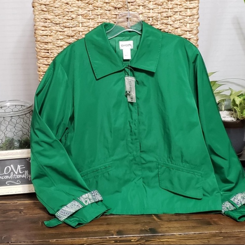 Chico’s Emerald Green Jacket